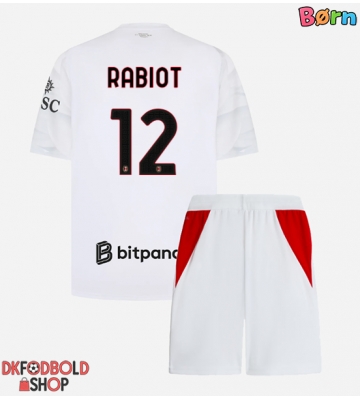 AC Milan Adrien Rabiot #12 Udebanesæt Børn 2026-27 Kort ærmer (+ korte bukser)